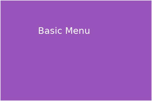 Basic Mega Menu